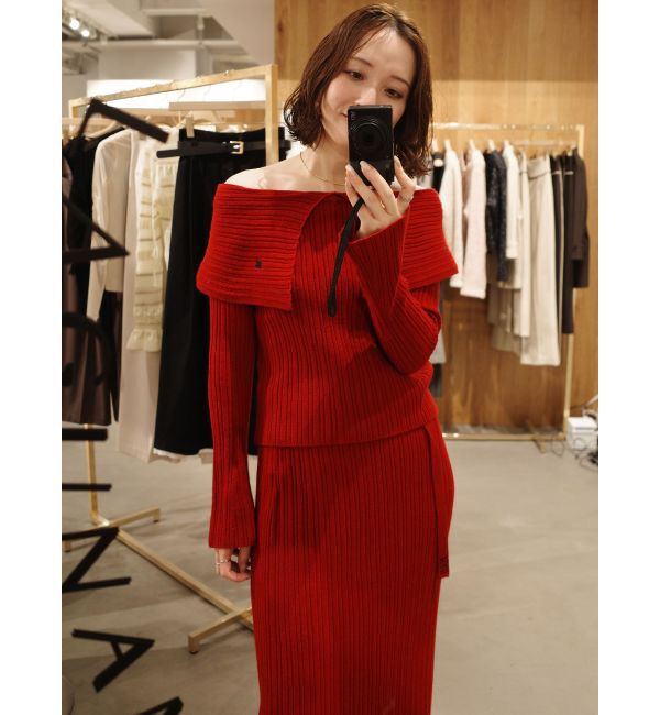 LAGUNAMOON「【POLO BCSコラボ】ワイドカラーニットプルオーバー」|ニット・セーター|