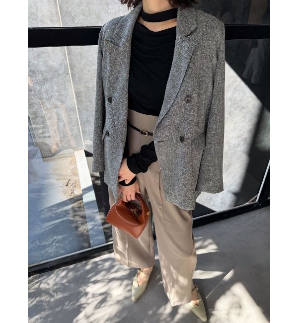 LAGUNAMOON「ツイードダブルテーラードジャケット」|テーラードジャケット|