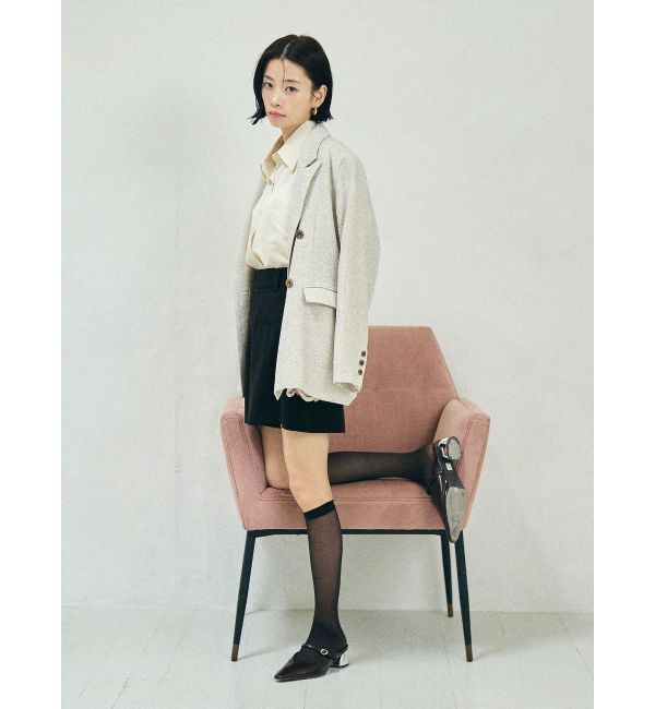 LAGUNAMOON「ツイードダブルテーラードジャケット」|テーラードジャケット|