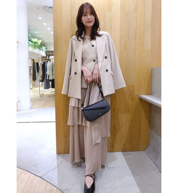 LAGUNAMOON「ティアードスカートドッキングベストワンピース」|ワンピース|