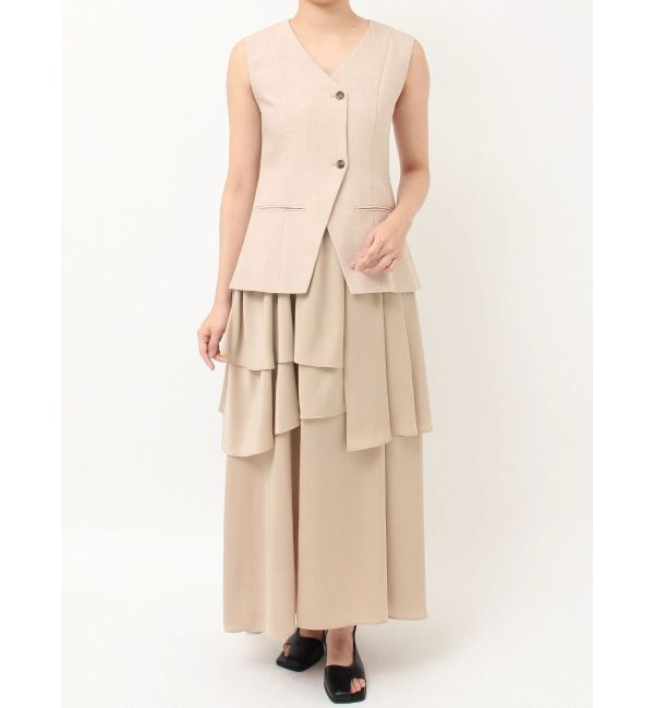 LAGUNAMOON「ティアードスカートドッキングベストワンピース」|ワンピース|