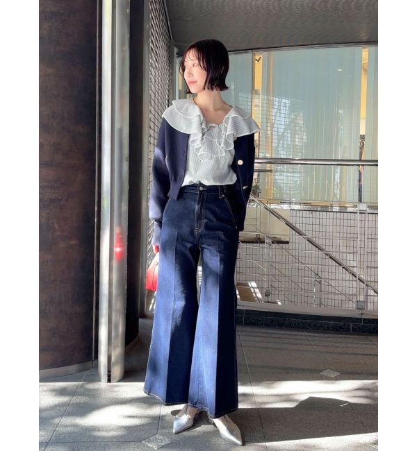 LAGUNAMOON「ラッフルパイピングブラウス」|シャツ・ブラウス|