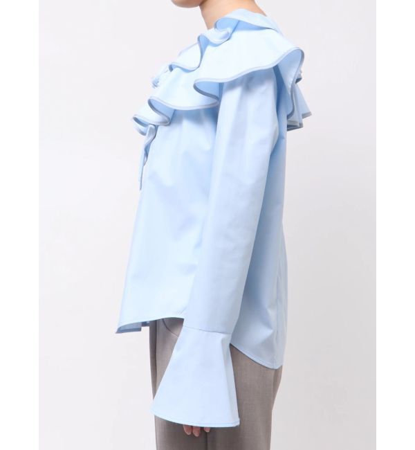 LAGUNAMOON「ラッフルパイピングブラウス」|シャツ・ブラウス|