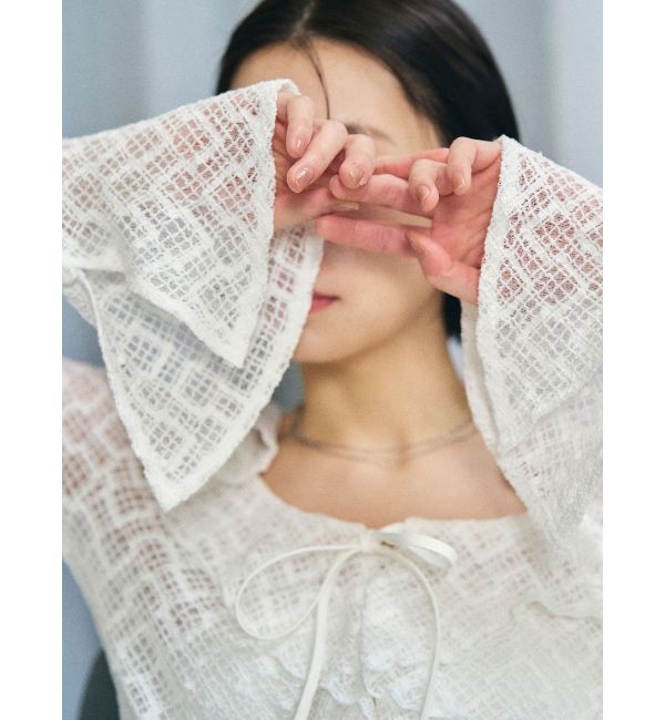 LAGUNAMOON「レースフリルデザインシャツ」|シャツ・ブラウス|