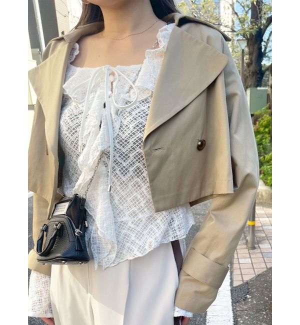 LAGUNAMOON「レースフリルデザインシャツ」|シャツ・ブラウス|