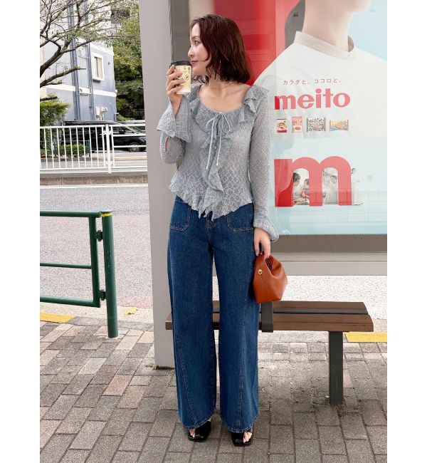 LAGUNAMOON「レースフリルデザインシャツ」|シャツ・ブラウス|