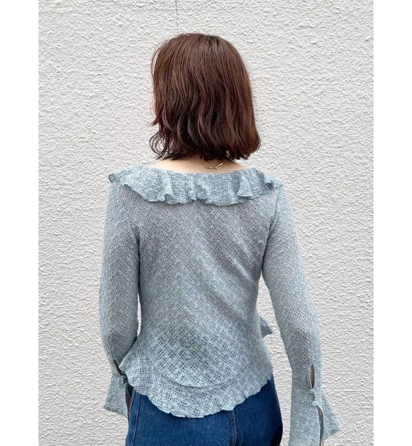 LAGUNAMOON「レースフリルデザインシャツ」|シャツ・ブラウス|