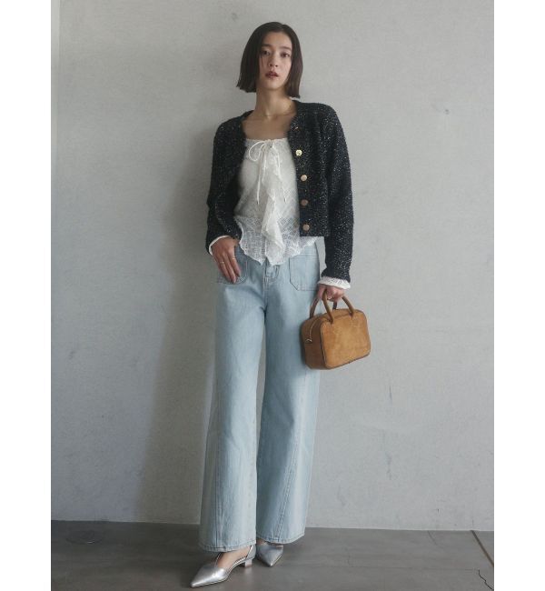 LAGUNAMOON「レースフリルデザインシャツ」|シャツ・ブラウス|