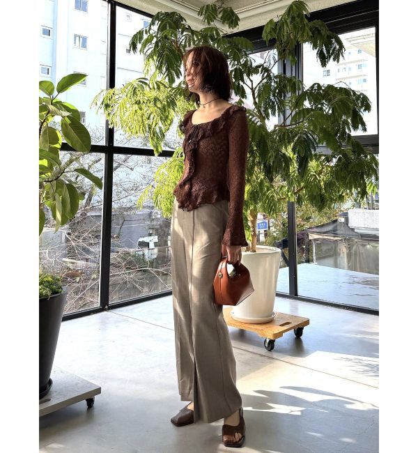 LAGUNAMOON「レースフリルデザインシャツ」|シャツ・ブラウス|