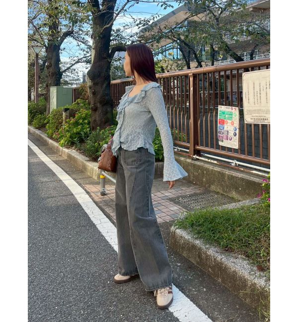 LAGUNAMOON「レースフリルデザインシャツ」|シャツ・ブラウス|