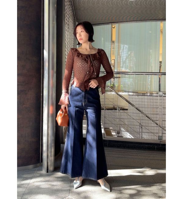 LAGUNAMOON「レースフリルデザインシャツ」|シャツ・ブラウス|