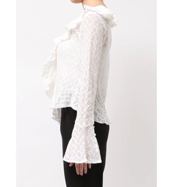 LAGUNAMOON「レースフリルデザインシャツ」|シャツ・ブラウス|