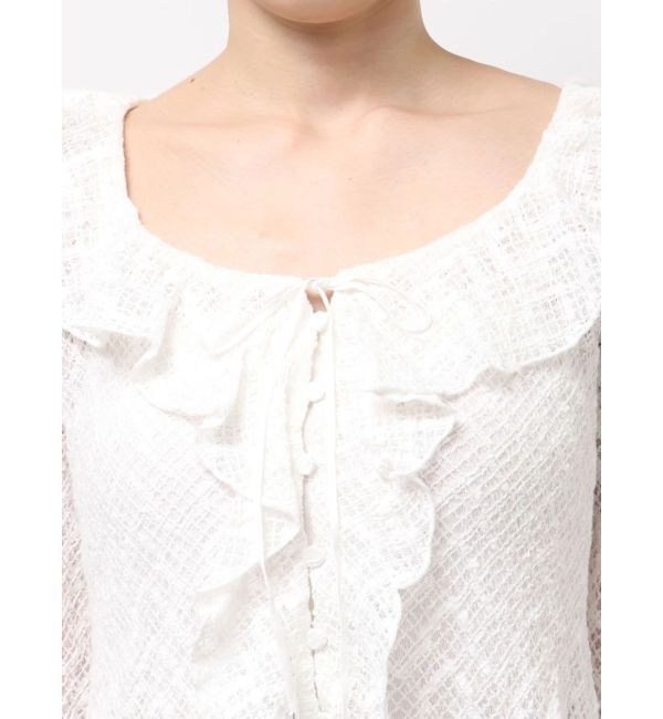 LAGUNAMOON「レースフリルデザインシャツ」|シャツ・ブラウス|