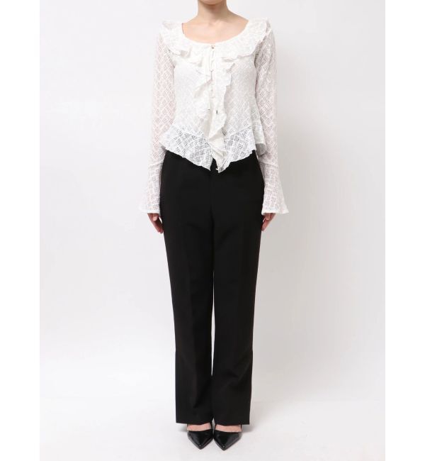 LAGUNAMOON「レースフリルデザインシャツ」|シャツ・ブラウス|