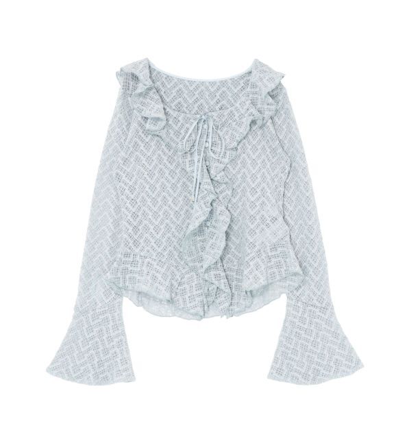 LAGUNAMOON「レースフリルデザインシャツ」|シャツ・ブラウス|