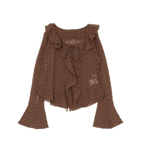 LAGUNAMOON「レースフリルデザインシャツ」|シャツ・ブラウス|