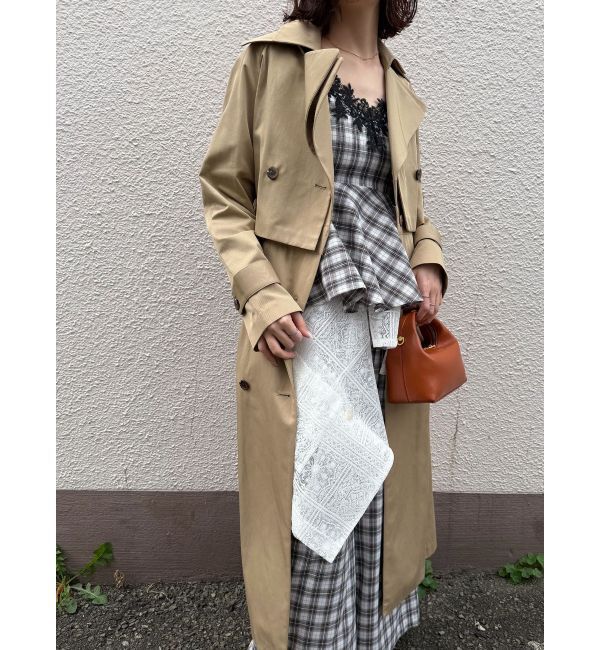 LAGUNAMOON「レースネックペプラムキャミソール」|キャミソール|