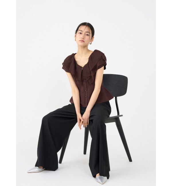 LAGUNAMOON「シンプルウエストデザインワイドパンツ」|その他|