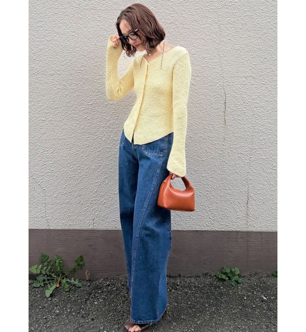 LAGUNAMOON「パッチポケットセミワイドデニムパンツ」|デニム|