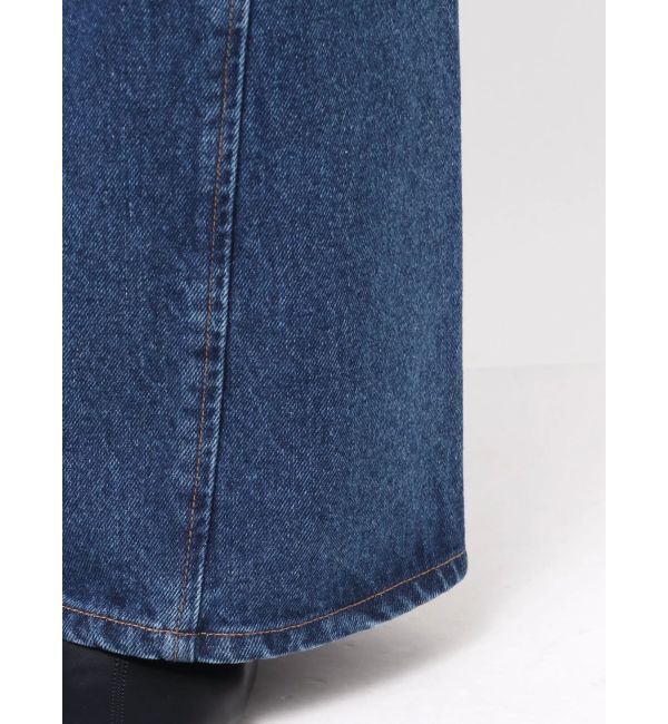 LAGUNAMOON「パッチポケットセミワイドデニムパンツ」|デニム|