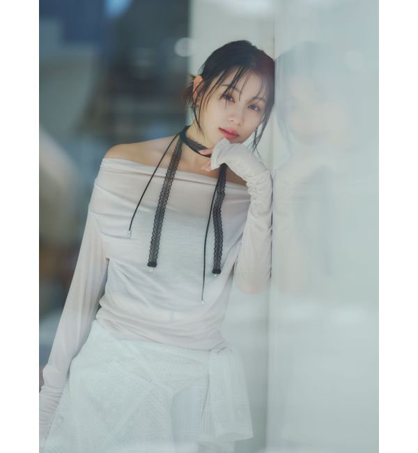 LAGUNAMOON「ドレープボウタイカットトップス」|Tシャツ・カットソー|