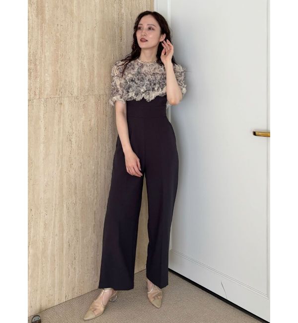 LAGUNAMOON「LADYチュールオフショルパンツドレス」|ドレス|