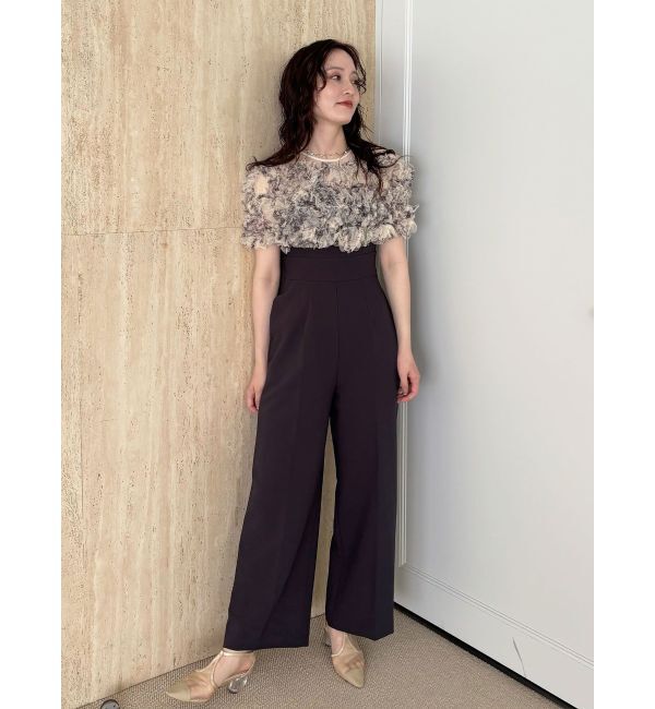 LAGUNAMOON「LADYチュールオフショルパンツドレス」|ドレス|