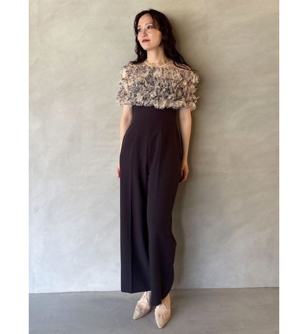 LAGUNAMOON「LADYチュールオフショルパンツドレス」|ドレス|