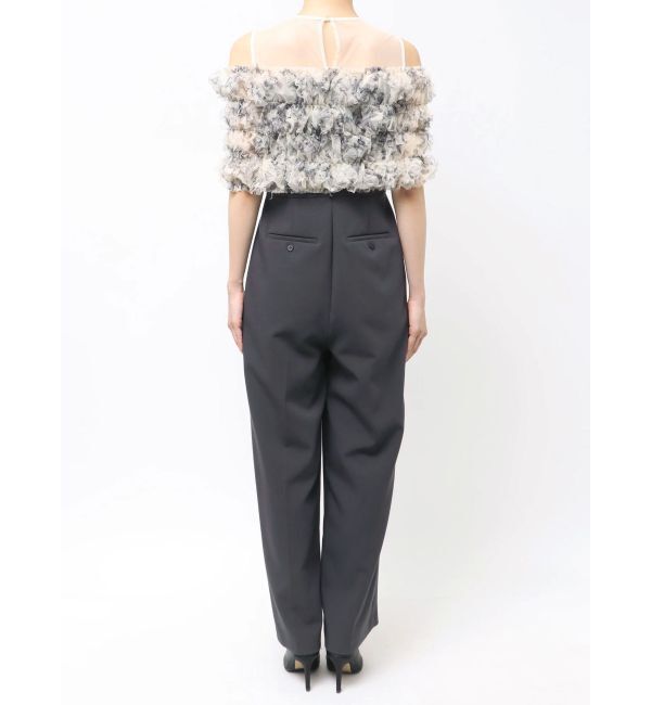 LAGUNAMOON「LADYチュールオフショルパンツドレス」|ドレス|