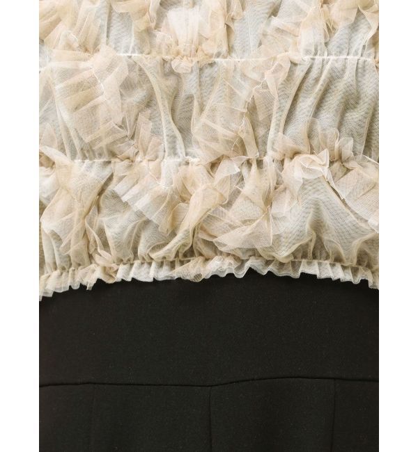 LAGUNAMOON「LADYチュールオフショルパンツドレス」|ドレス|