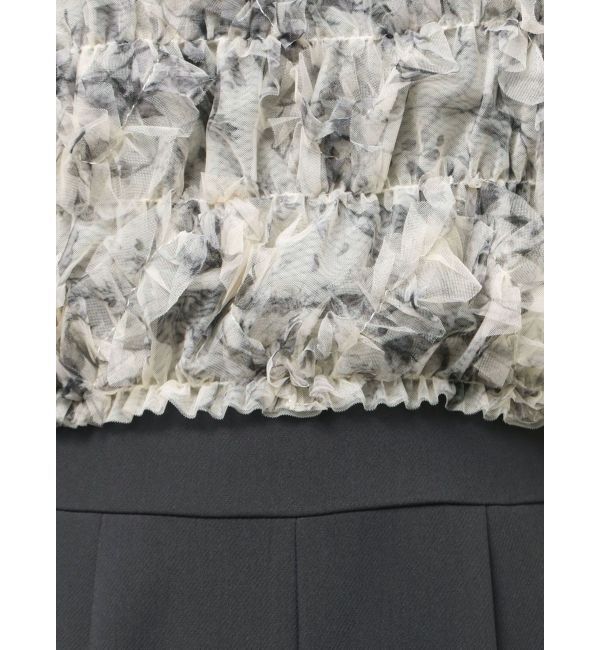 LAGUNAMOON「LADYチュールオフショルパンツドレス」|ドレス|