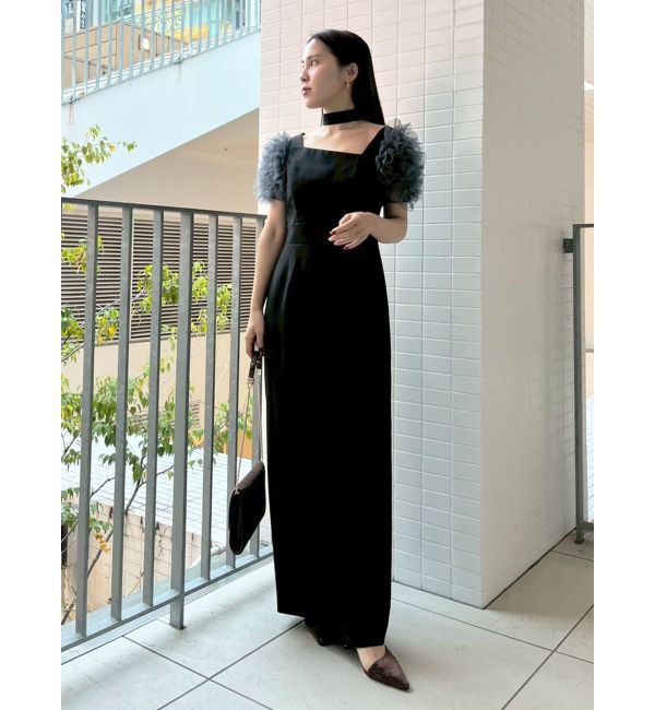 LAGUNAMOON「【ソンイさんコラボ】LADYチュールショルダーパンツドレス」|ドレス|