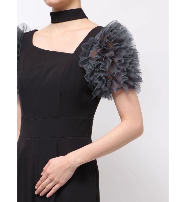 LAGUNAMOON「【ソンイさんコラボ】LADYチュールショルダーパンツドレス」|ドレス|