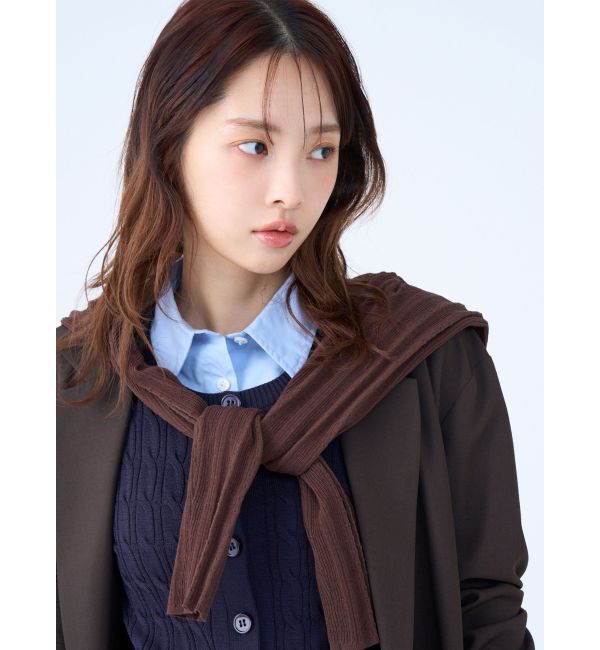 LAGUNAMOON「バイカラーボタンジャケット」|テーラードジャケット|