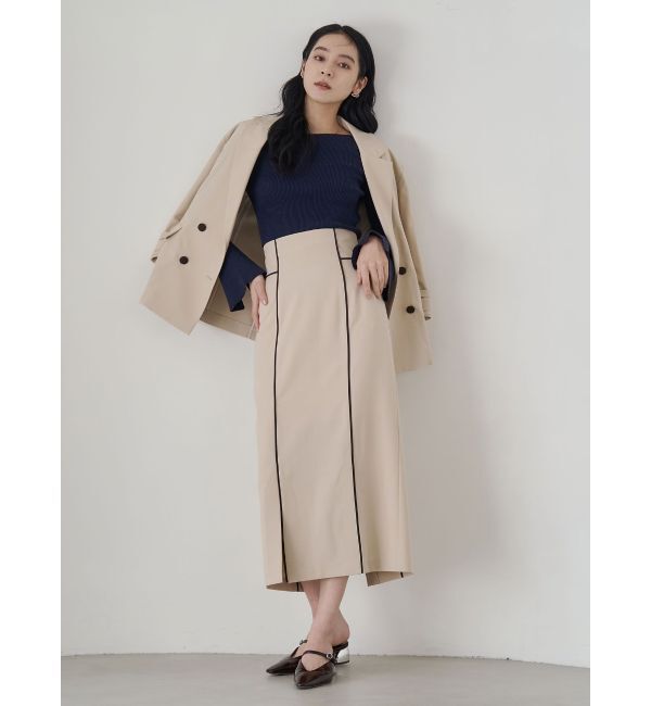 LAGUNAMOON「バイカラーボタンジャケット」|テーラードジャケット|