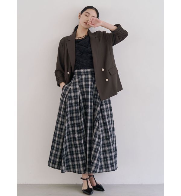 LAGUNAMOON「バイカラーボタンジャケット」|テーラードジャケット|