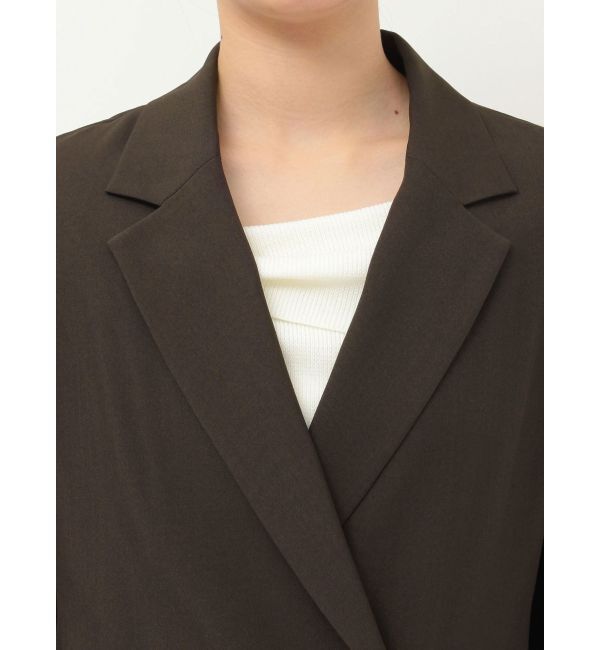 LAGUNAMOON「バイカラーボタンジャケット」|テーラードジャケット|