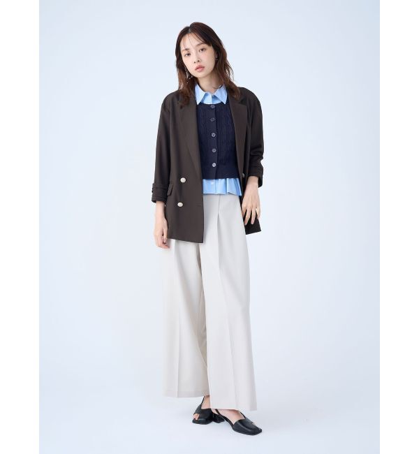 LAGUNAMOON「バイカラーボタンジャケット」|テーラードジャケット|