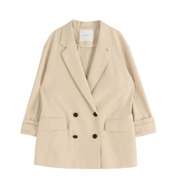 LAGUNAMOON「バイカラーボタンジャケット」|テーラードジャケット|