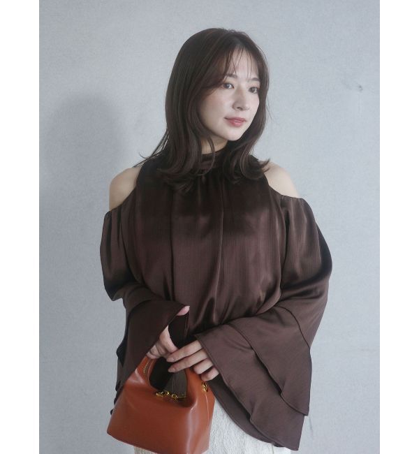 LAGUNAMOON「オープンショルダーボリュームブラウス」|シャツ・ブラウス|