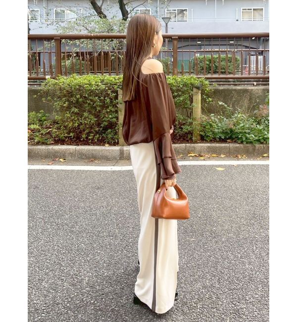 LAGUNAMOON「オープンショルダーボリュームブラウス」|シャツ・ブラウス|