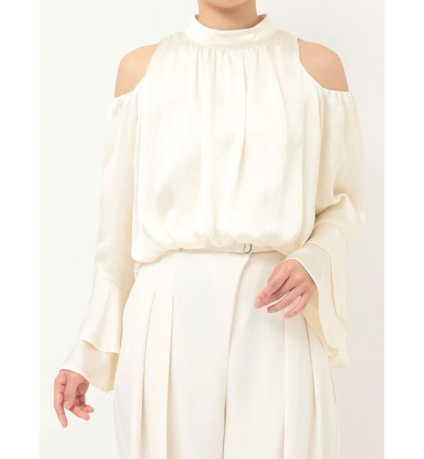 LAGUNAMOON「オープンショルダーボリュームブラウス」|シャツ・ブラウス|