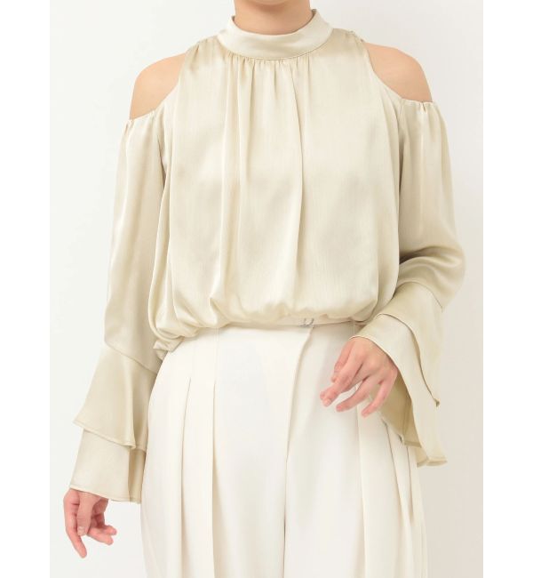 LAGUNAMOON「オープンショルダーボリュームブラウス」|シャツ・ブラウス|