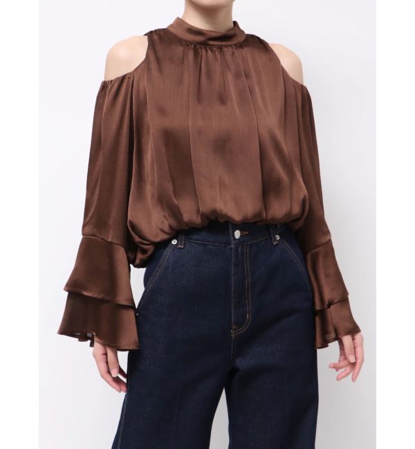 LAGUNAMOON「オープンショルダーボリュームブラウス」|シャツ・ブラウス|