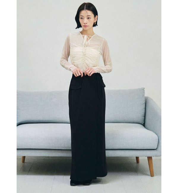 LAGUNAMOON「デザインポケットラップカットスカート」|スカート|