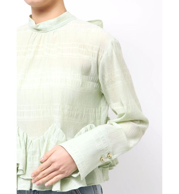 LAGUNAMOON「ボウタイボリュームヘムブラウス」|シャツ・ブラウス|