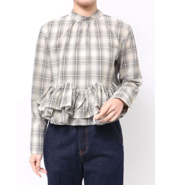 LAGUNAMOON「ボウタイボリュームヘムブラウス」|シャツ・ブラウス|