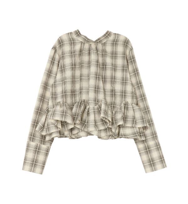 LAGUNAMOON「ボウタイボリュームヘムブラウス」|シャツ・ブラウス|