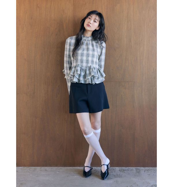 LAGUNAMOON「ボウタイボリュームヘムブラウス」|シャツ・ブラウス|