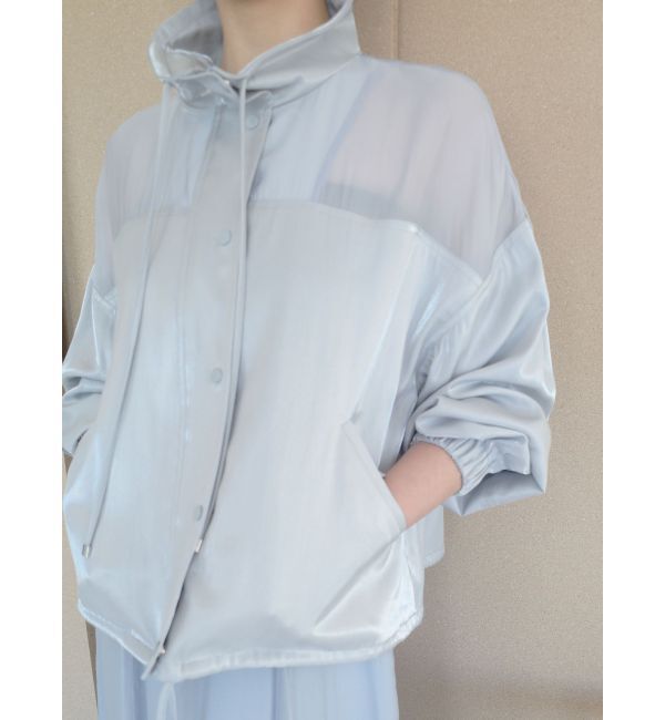 LAGUNAMOON「コントラストハイネックブルゾン」|ブルゾン・スタジャン|